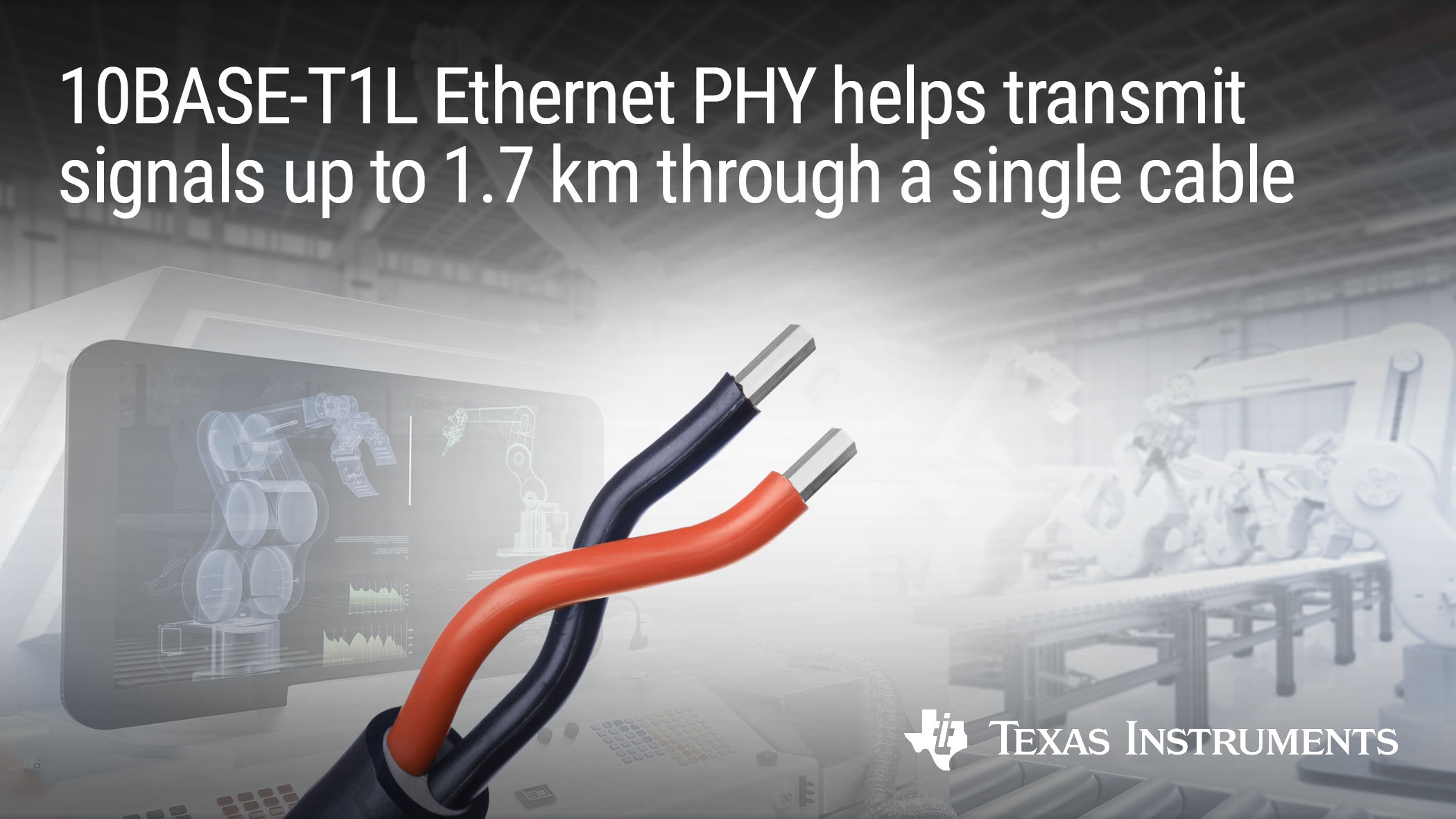 Single-Pair Ethernet PHY Extends Reach of Automation